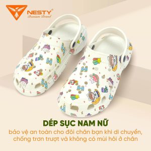 Dép Sục Nữ Nam NESTY Họa Tiết Hình Mini Kiểu Dáng Sục Đế...
