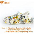 DÉP SỤC NESTY UNISEX IN CHỦ ĐỀ ROCK MUSIC FULL SIZE CHO CẢ GIA ĐÌNH NE01-7 DéP Sandal Đế Bằng Nam Hoa