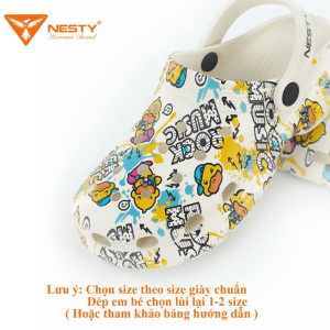 DÉP SỤC NESTY UNISEX IN CHỦ ĐỀ ROCK MUSIC FULL SIZE CHO CẢ GIA ĐÌNH NE01-7 DéP Sandal Đế Bằng Nam Hoa