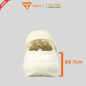 Dép Sục Nữ Đế Cao 7CM NESTY Kiểu Dáng Basic Sục Đế Cao Mềm Chống Trượt NE09 Cao Su