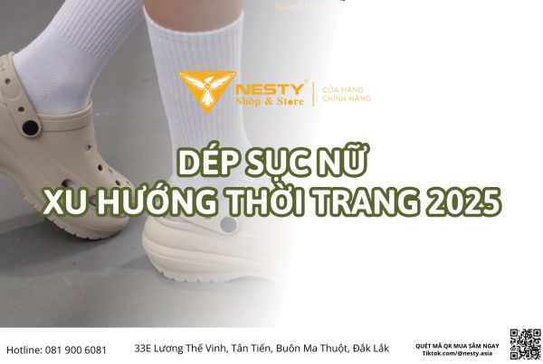 Dép sục nữ xu hướng thời trang năm 2025