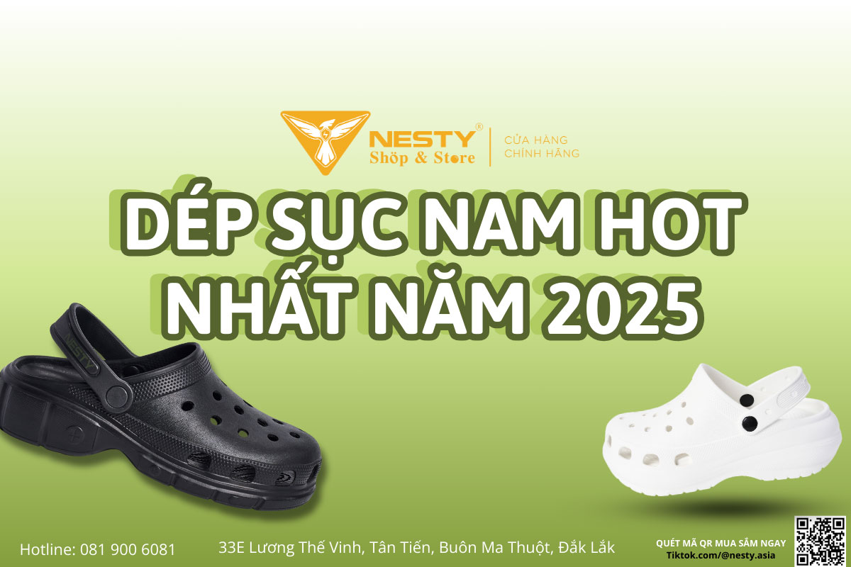 Dép Sục Nam Hot Nhất Năm 2025