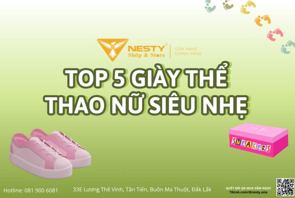 Top 5 giày thể thao nữ siêu nhẹ