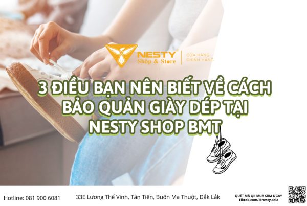 cách vệ sinh giày dép tại nesty