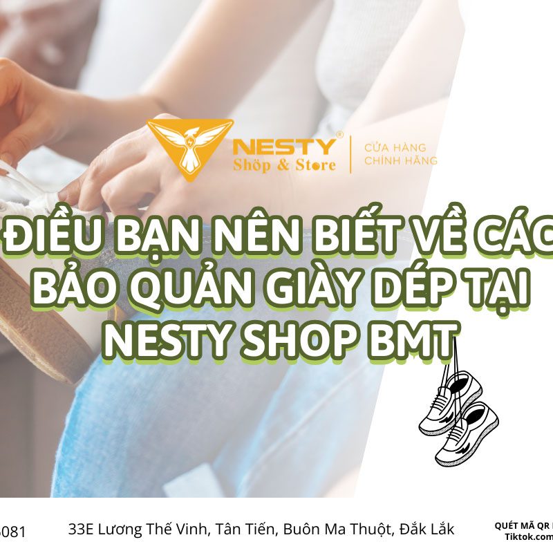 cách vệ sinh giày dép tại nesty