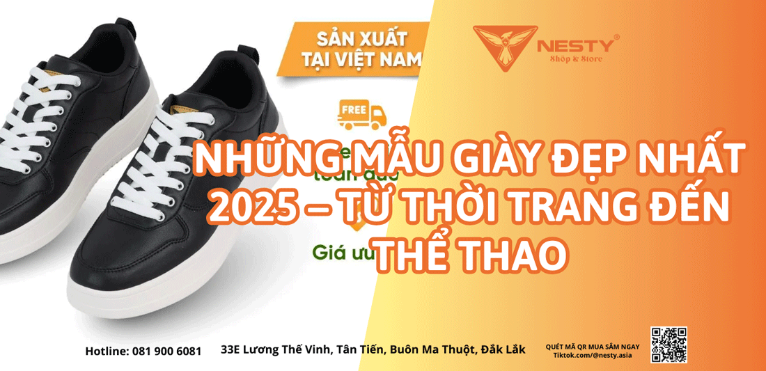 Những Mẫu Giày Đẹp Nhất 2025 – Từ Thời Trang Đến Thể Thao