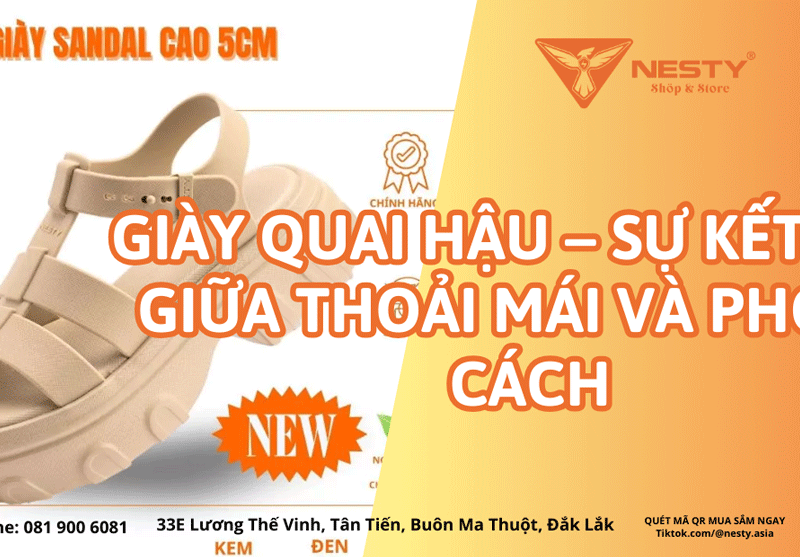Giày quai hậu