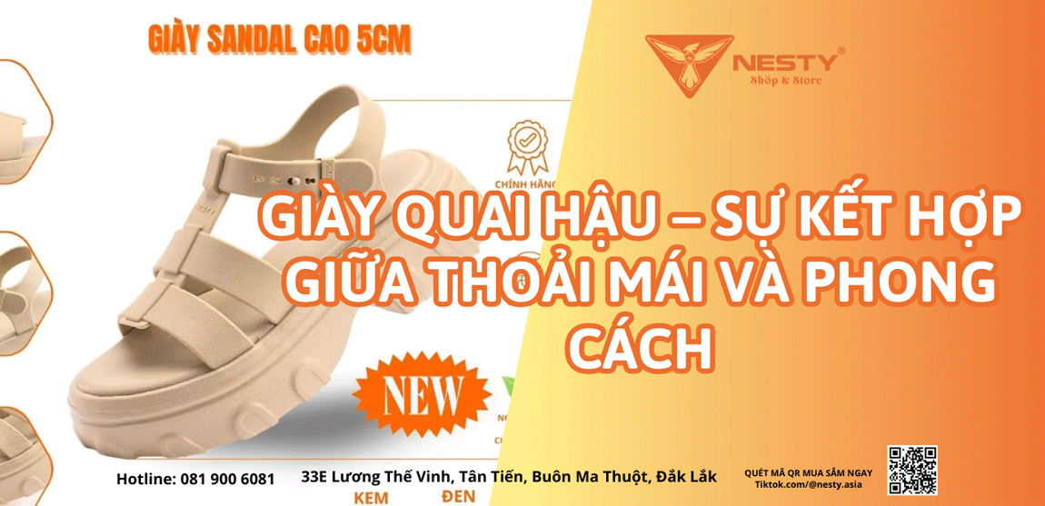 Giày Quai Hậu – Sự Kết Hợp Giữa Thoải Mái Và Phong Cách