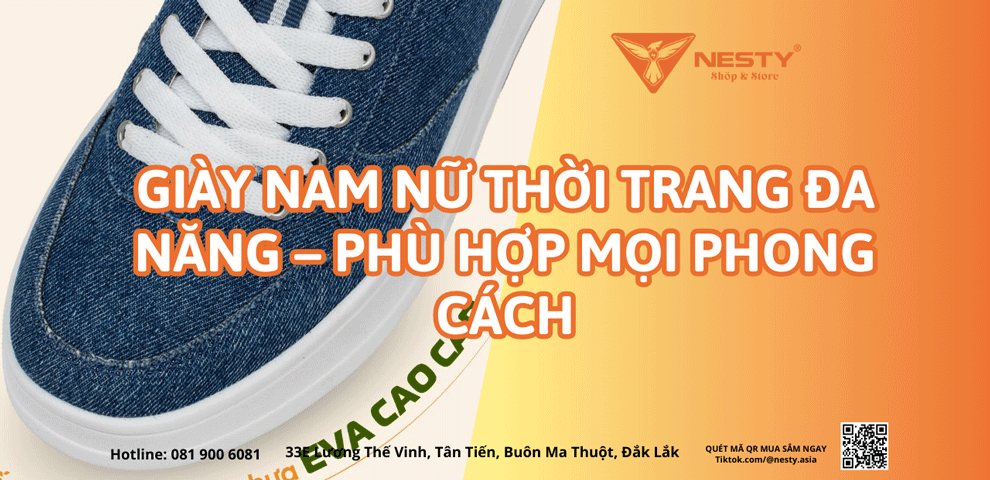 Giày Nam Nữ Thời Trang Đa Năng – Phù Hợp Mọi Phong Cách