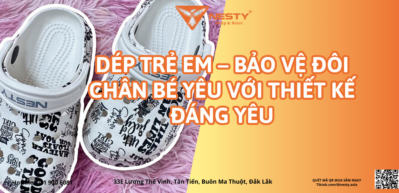 Dép Trẻ Em – Bảo Vệ Đôi Chân Bé Yêu Với Thiết Kế Đáng Yêu
