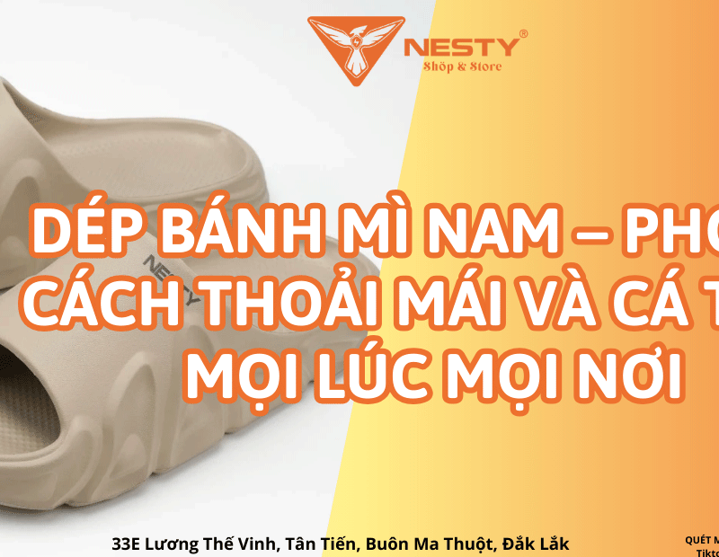 dép bánh mì nam