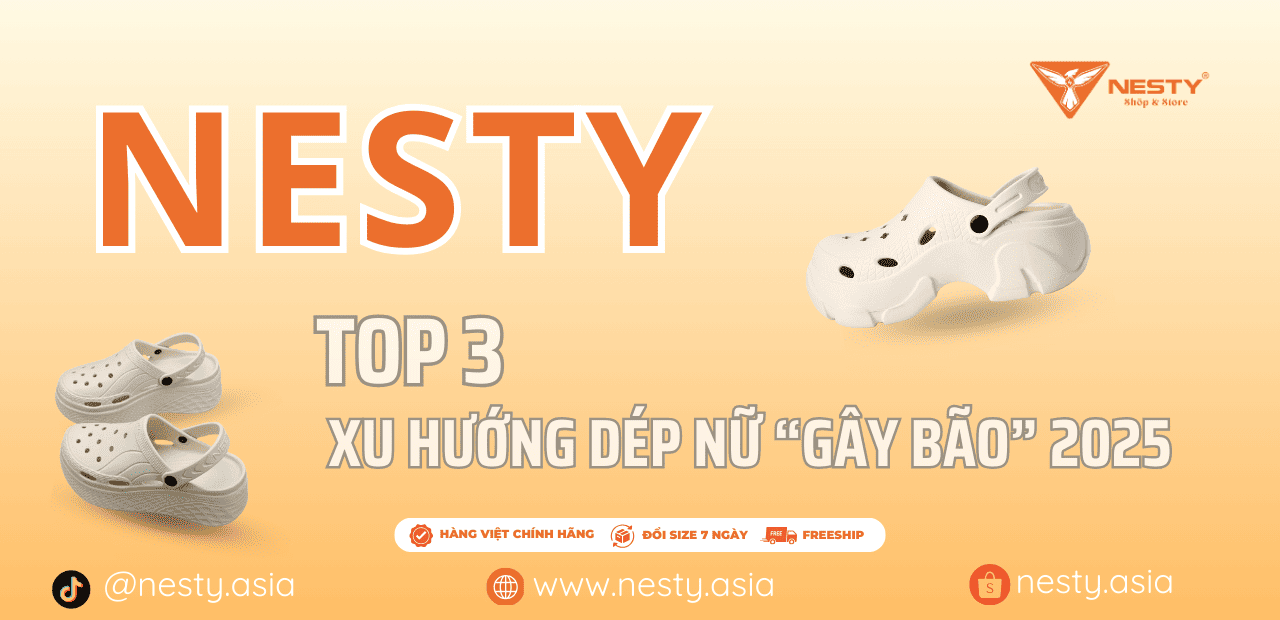 Top 3 Xu Hướng Dép Nữ “Gây Bão” 2025