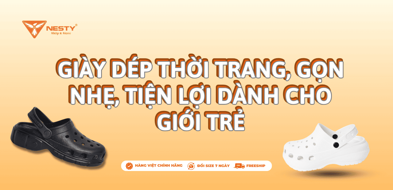 Giày Dép Thời Trang Gọn Nhẹ, Tiện Lợi Dành Cho Giới Trẻ